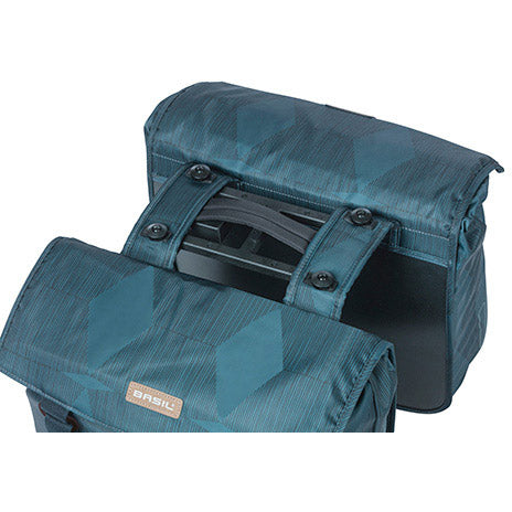 Basil Double Bag Elegance Mik 40-49L RPET BLUE