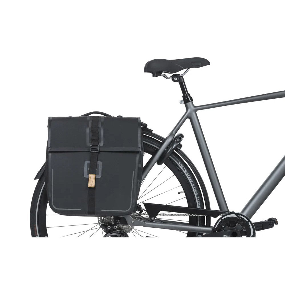 Sac à vélo de basilic double mik noir sèche urbain 50L