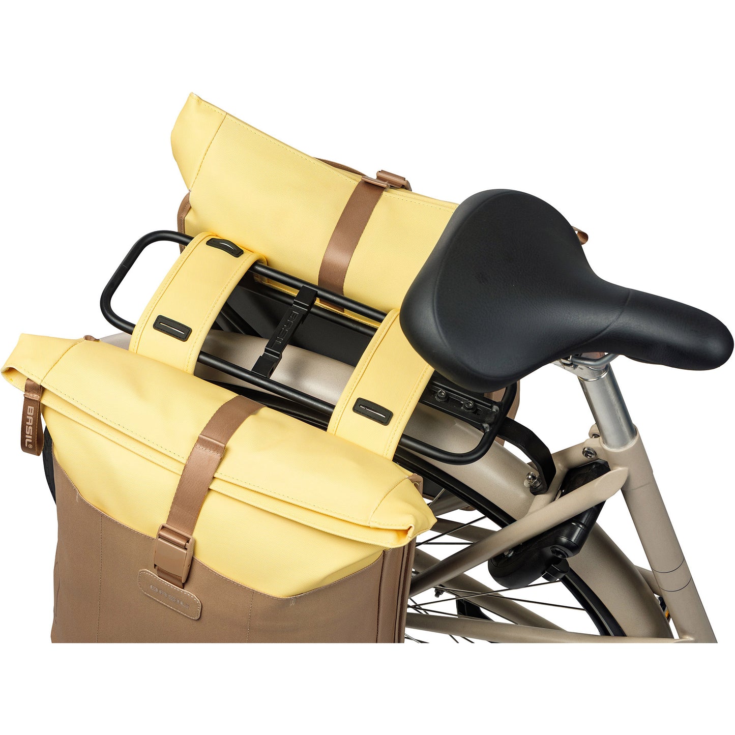 Basil tas vive double zand geel | 35l