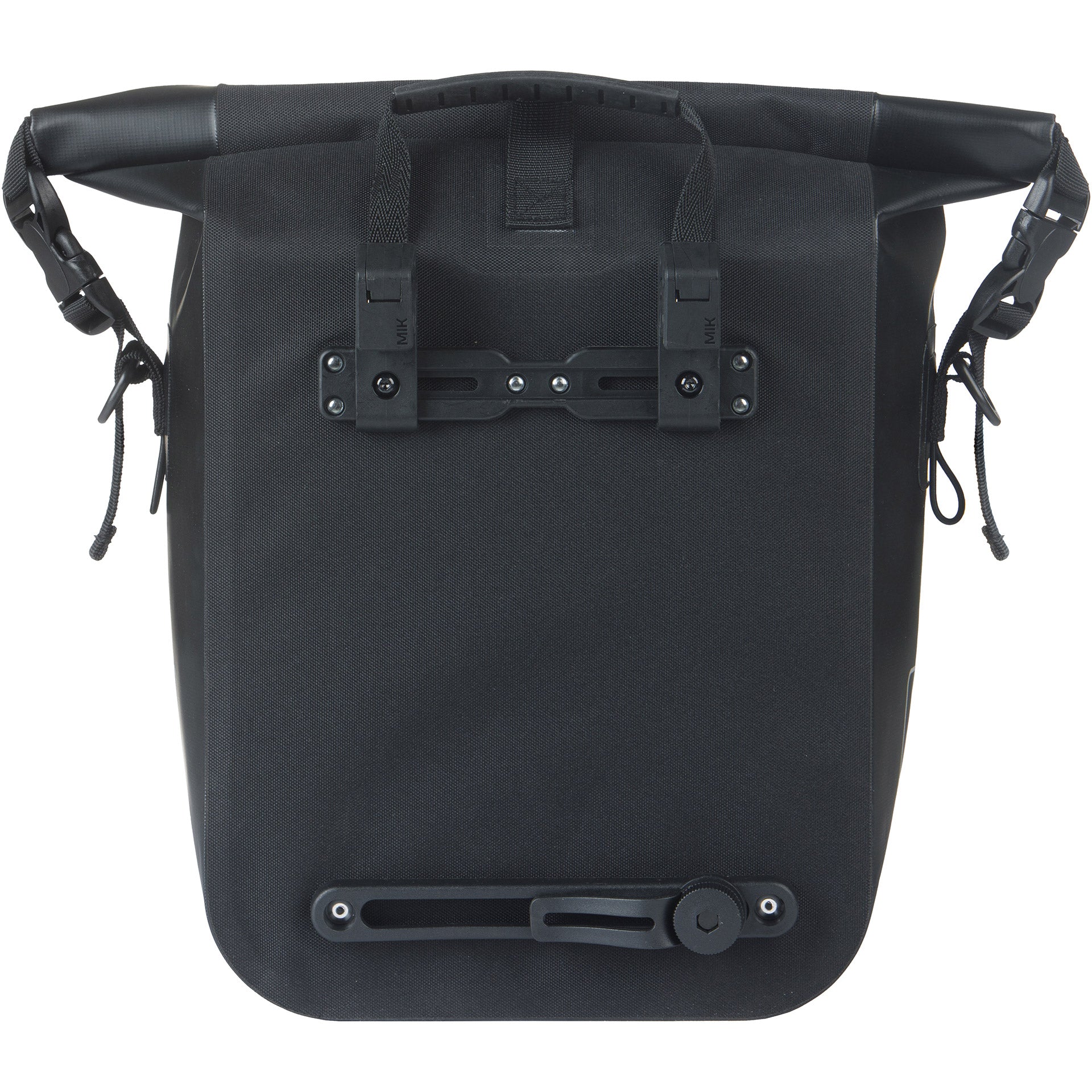 Basil sac navigateur m simple noir | crochets micro | 15l