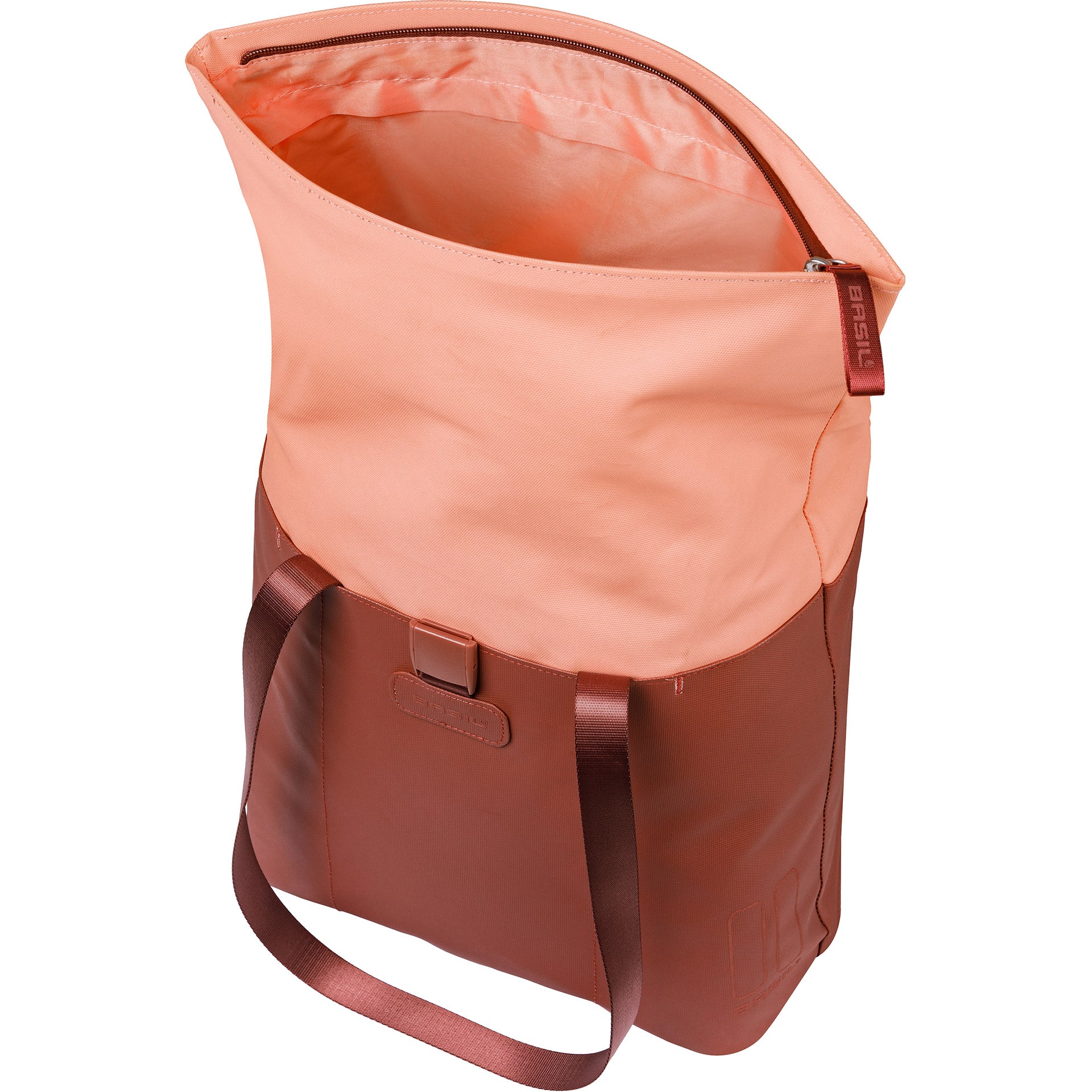 Basil shopper vive mik crochets 15-20l rose bordeaux
