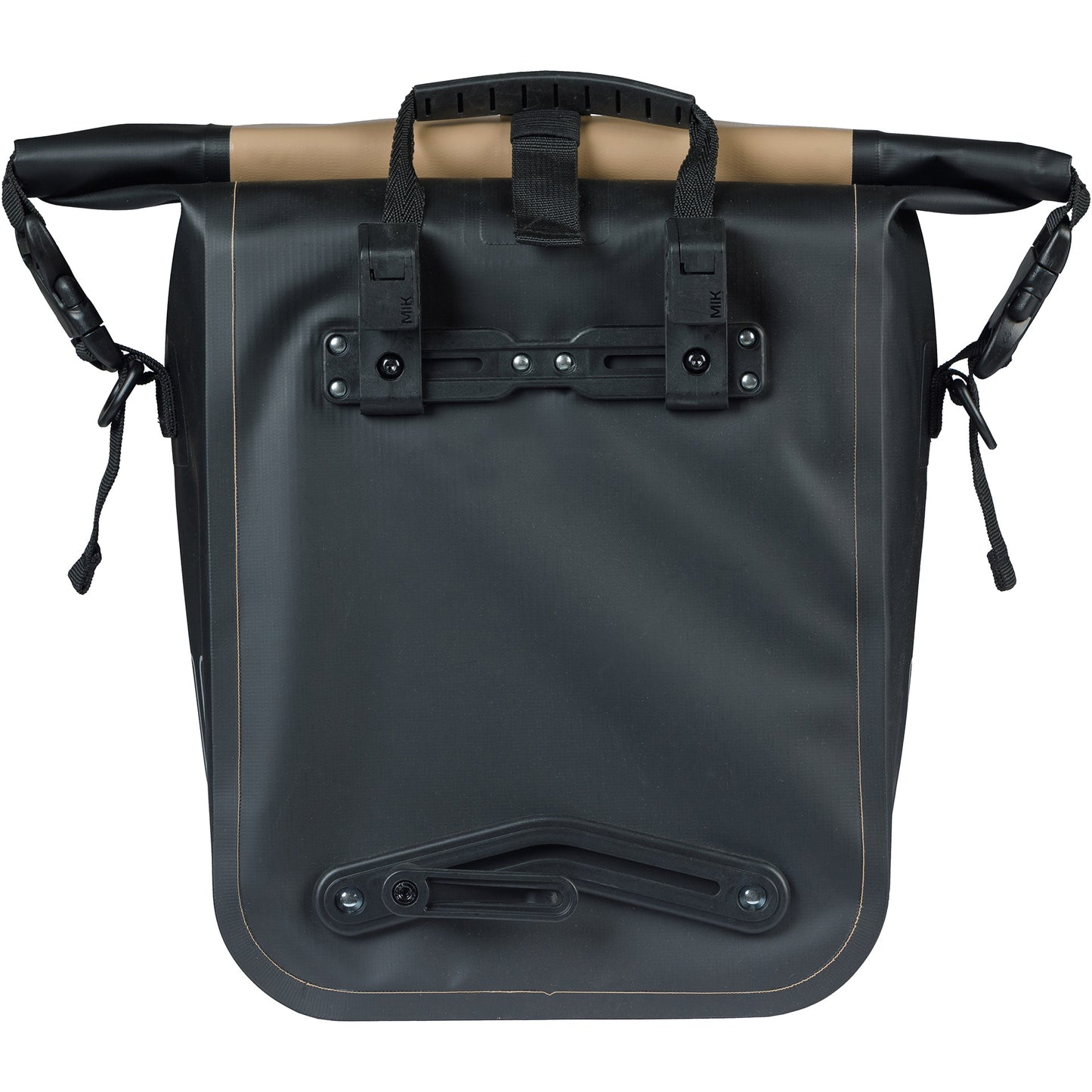 Basil sac de vélo simple rivo m bâche mik 12-15l 14 x 25 x 38 cm - sable noir