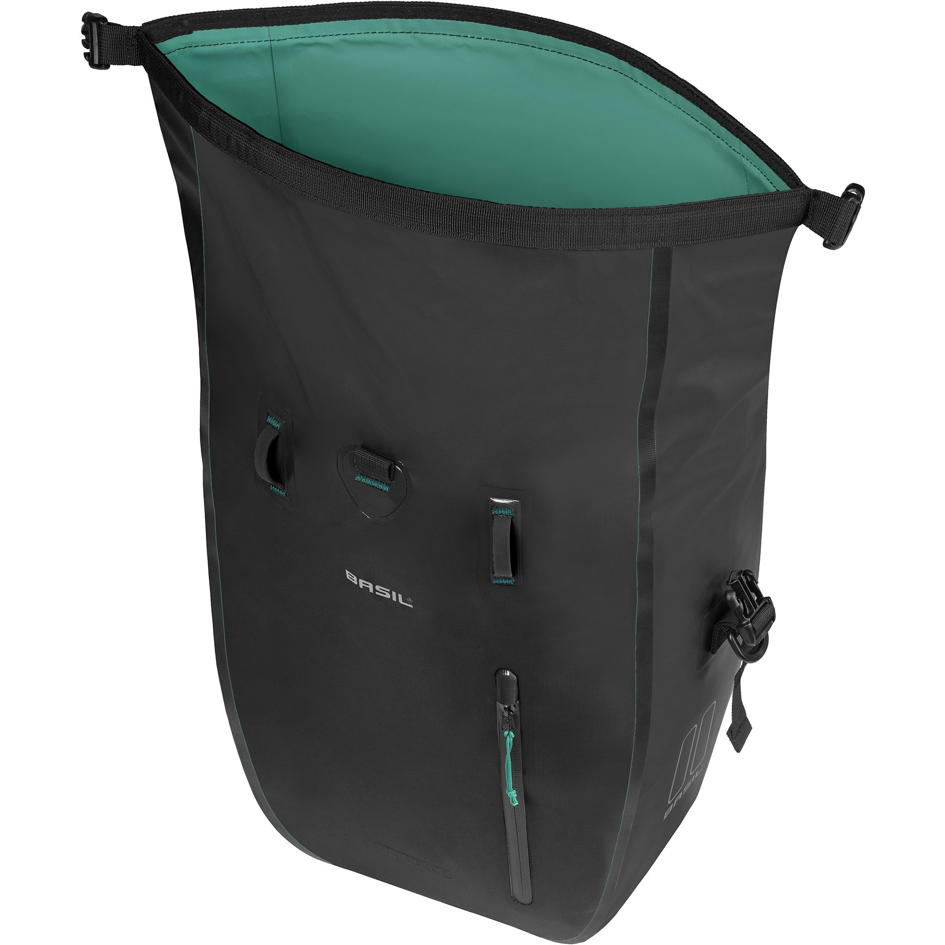 Basil sac rivo l single noir | crochets micro | 15l
