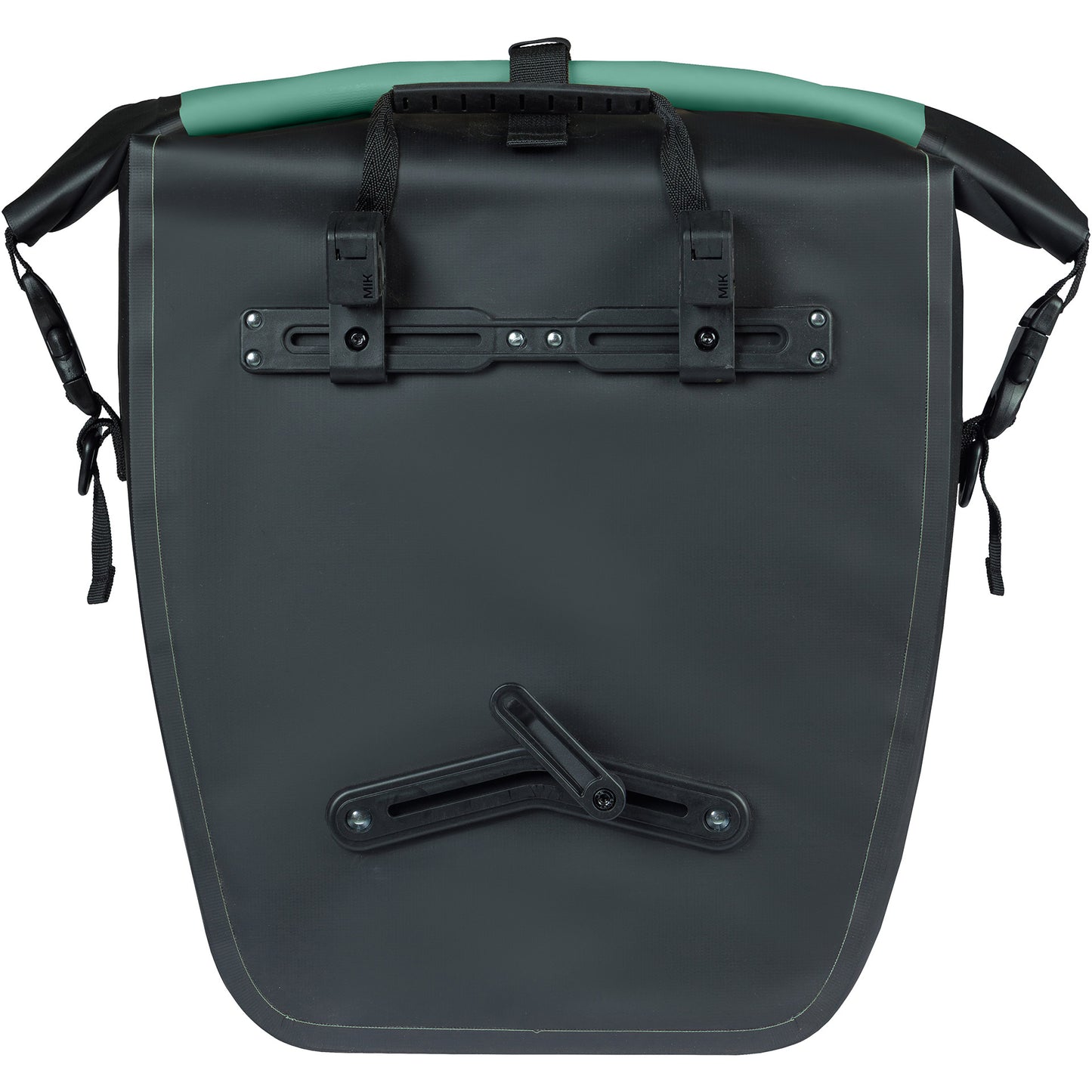 Basil sac de vélo simple rivo l bâche mik 25-31l 14 x 28 x 43 cm - vert noir