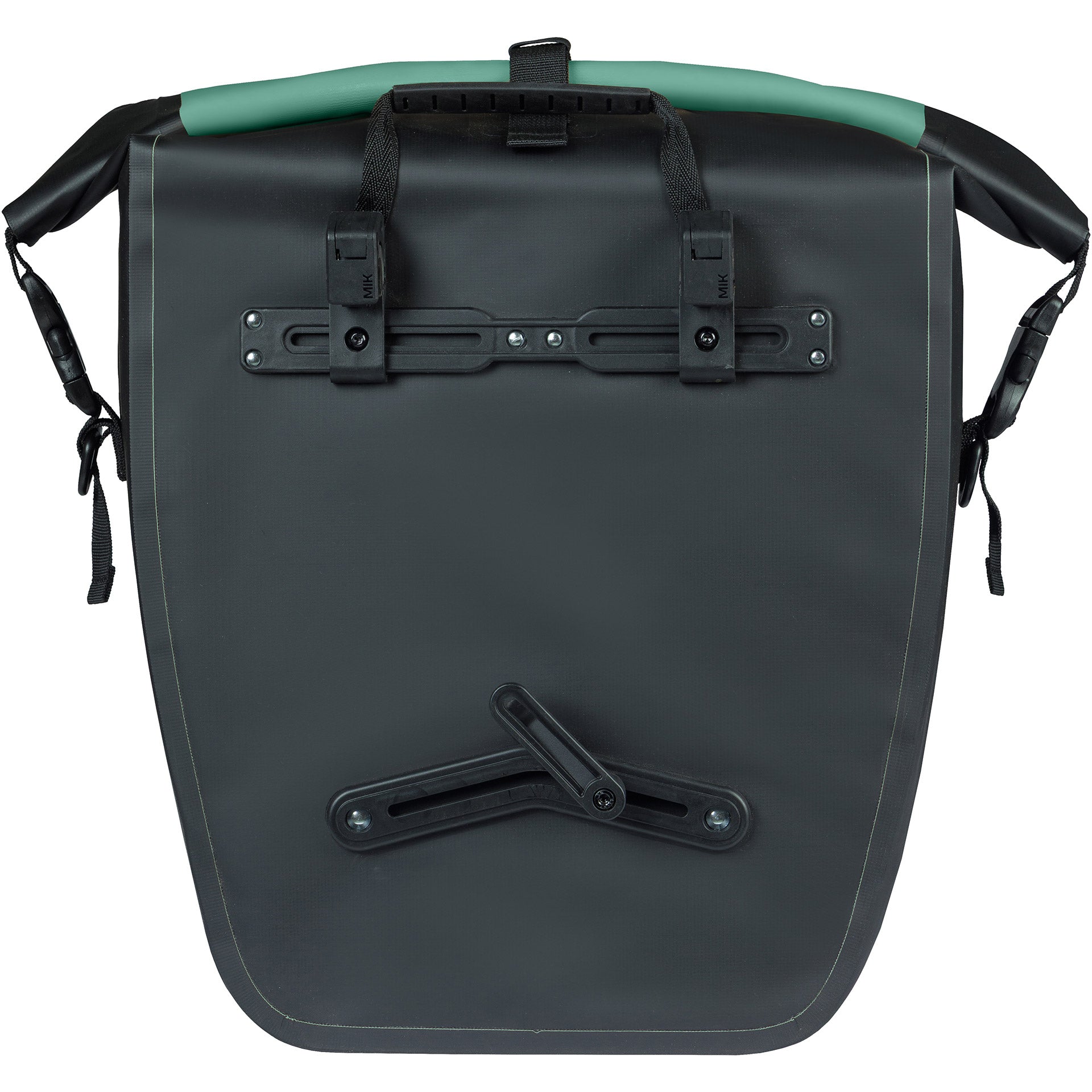 Basil sac de vélo simple rivo l bâche mik 25-31l 14 x 28 x 43 cm - vert noir