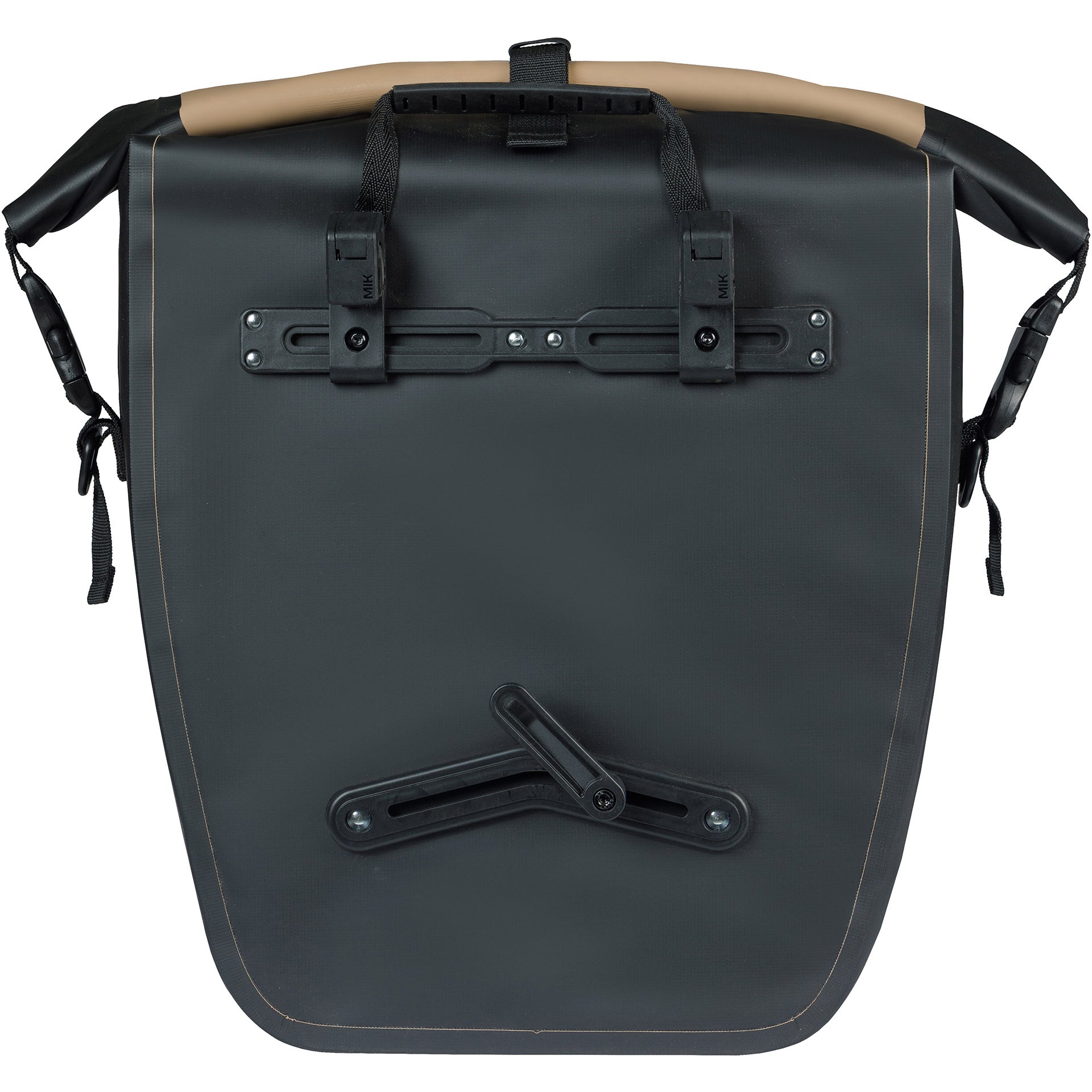 Basil sac de vélo simple rivo l tarpaulin mik 25-31l 14 x 28 x 43 cm - sable noir