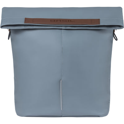 Basil sac city shopper bleu | crochets micro | 16l
