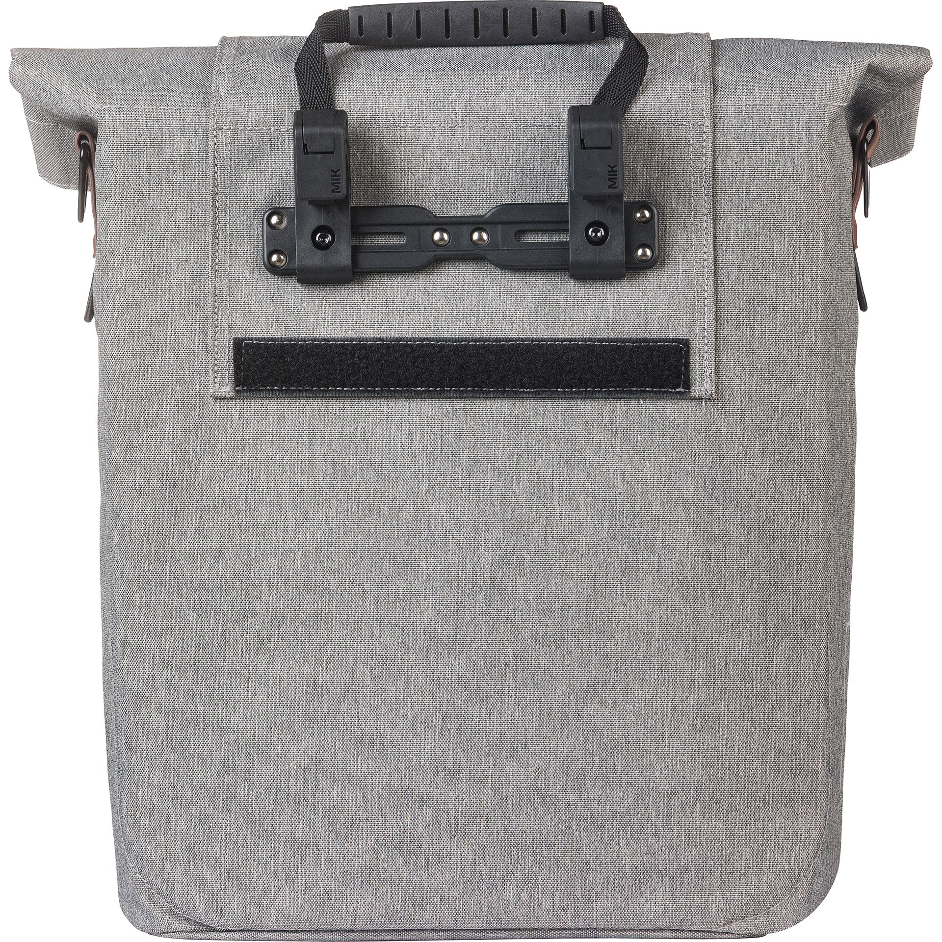 Basil sac city shopper gris | crochets micro | 16l