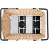 Panier de vélo de basilic Cento Rattan Look multi-systèmes 40 x 25 x 12 cm - Merdoiselle