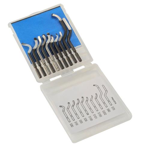 Noga tools nougat set lames d'ébavurage en S (10 pièces)