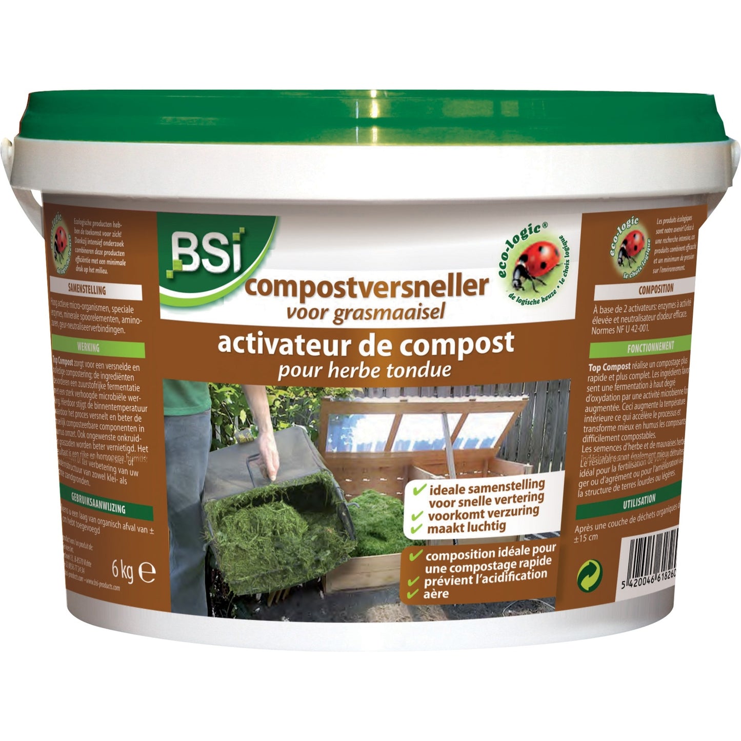 BSI Accélérateur de compost pour herbe coupée 6 kg