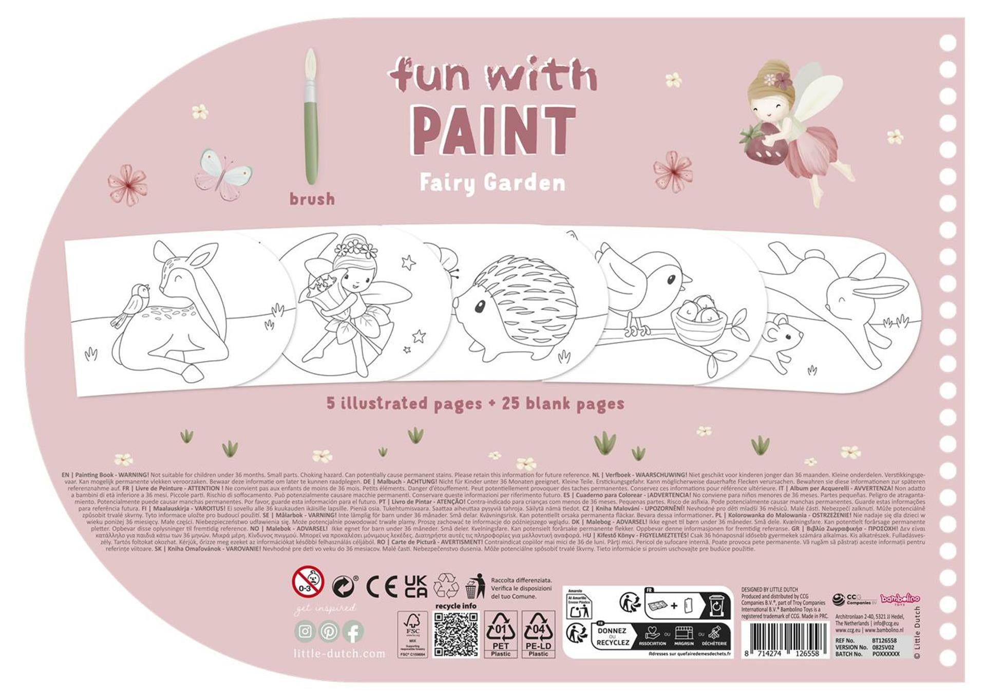 Little Dutch Paint Book Fairy Garden