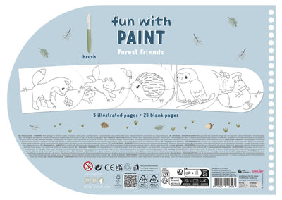 Petit livre de peinture néerlandaise Forest Friends