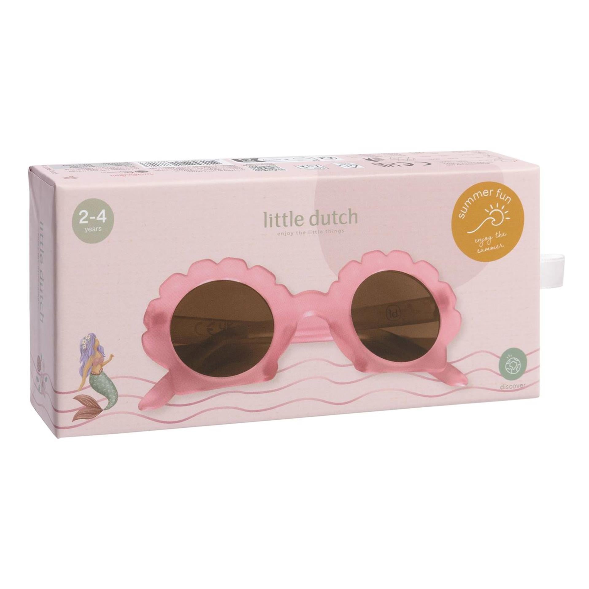Lunettes de soleil Little Dutch coque rose
