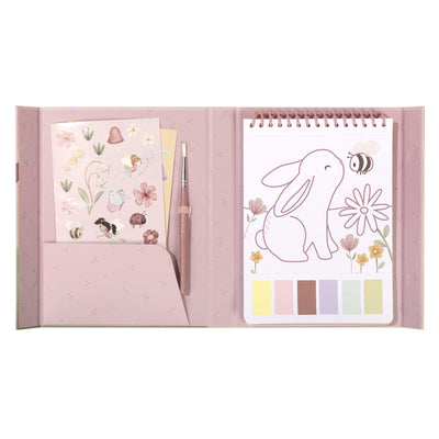 Little Dutch Rosa Friends ensemble d'aquarelles jardin féerique