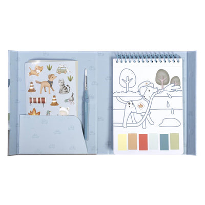 Petit coffret d'aquarelles hollandaises Jim Vouigen - incl. pinceau et autocollants