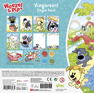 Bambolino woezel pip creative avec peinture au doigt - jouets créatifs artisanat junior enfant d'âge préscolaire - à partir de 2 ans - conseil cadeau junior