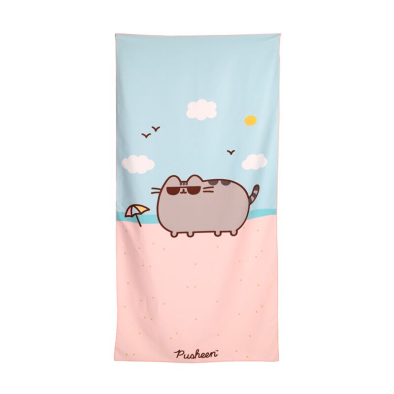 Chatte la serviette de plage en microfibre chat