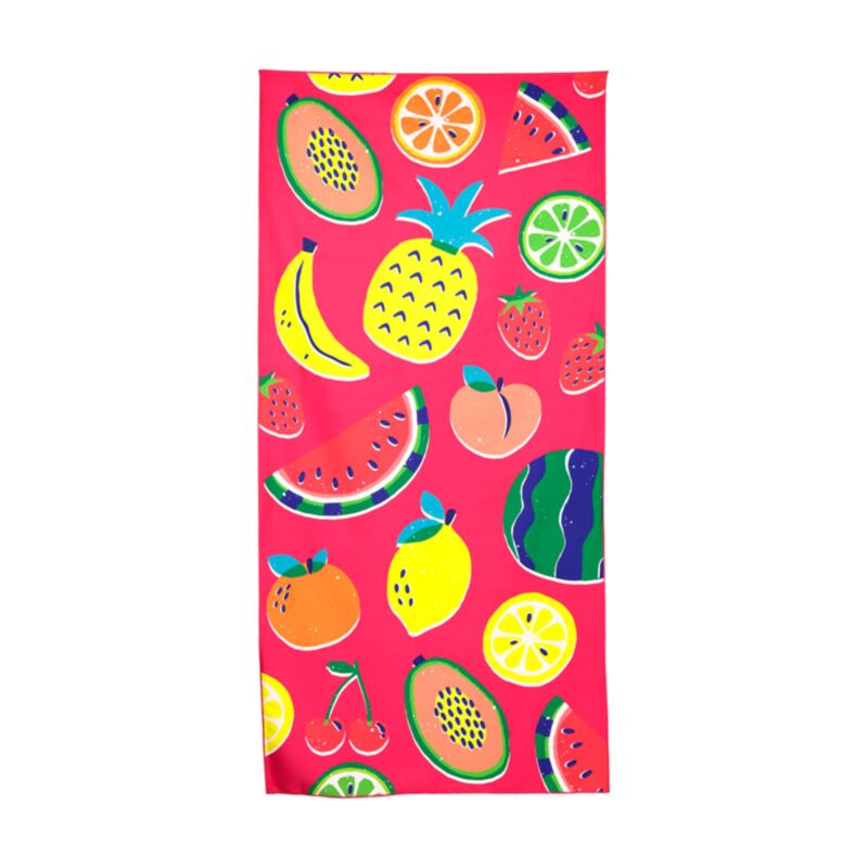 Serviette de plage en microfibre de fruits d'été