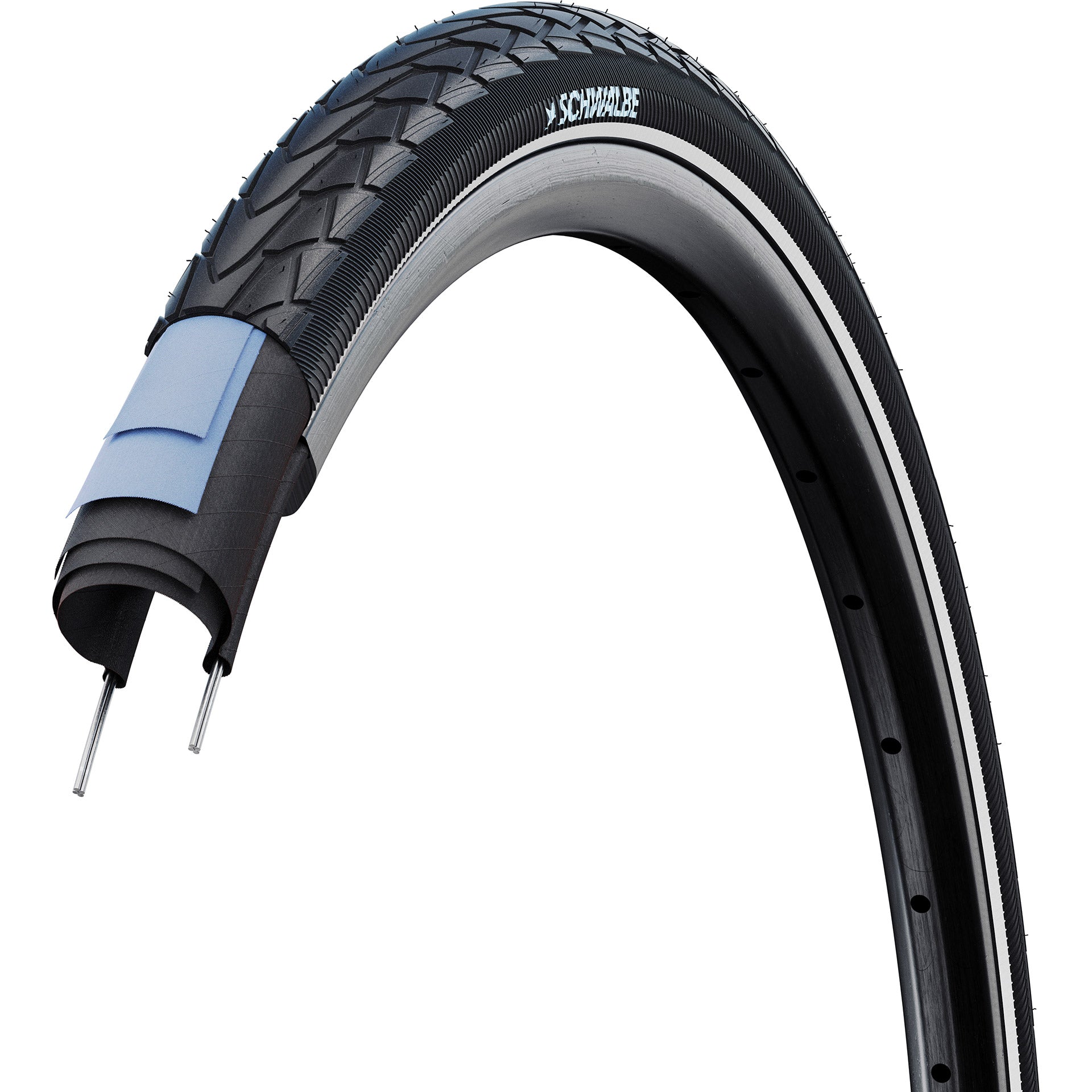 Schwalbe pneu extérieur marathon racer r-guard 35-622 zw refl