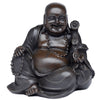 Paix de l'est en bois brossé Effet chinois Bouddha riant