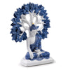 Boute bleu blanc arbre de vie de Bouddha thaïlandais