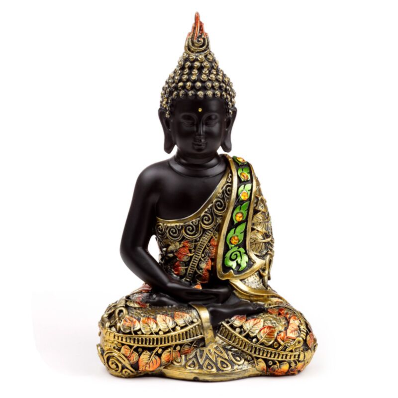 Black Orange Thai Bouddha Contemplation