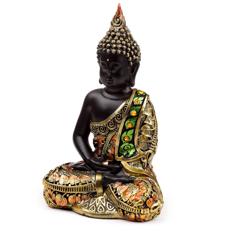 Black Orange Thai Bouddha Contemplation