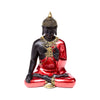 Méditation du Bouddha thaïlandais rouge, noir or