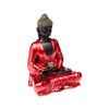 Contemplation du Bouddha thaïlandais rouge, noir doré