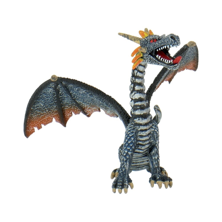 Dragon Bullyland assis bleu argent (75594)