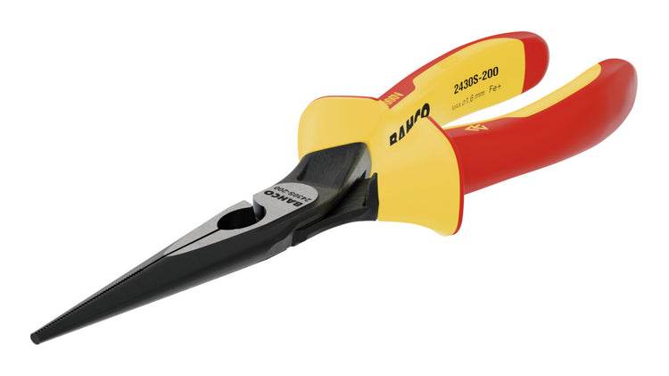 Pince à bec effilé Bahco | ergo™ | isolé | 1000 V | phosphaté | 140mm - 2430s-140