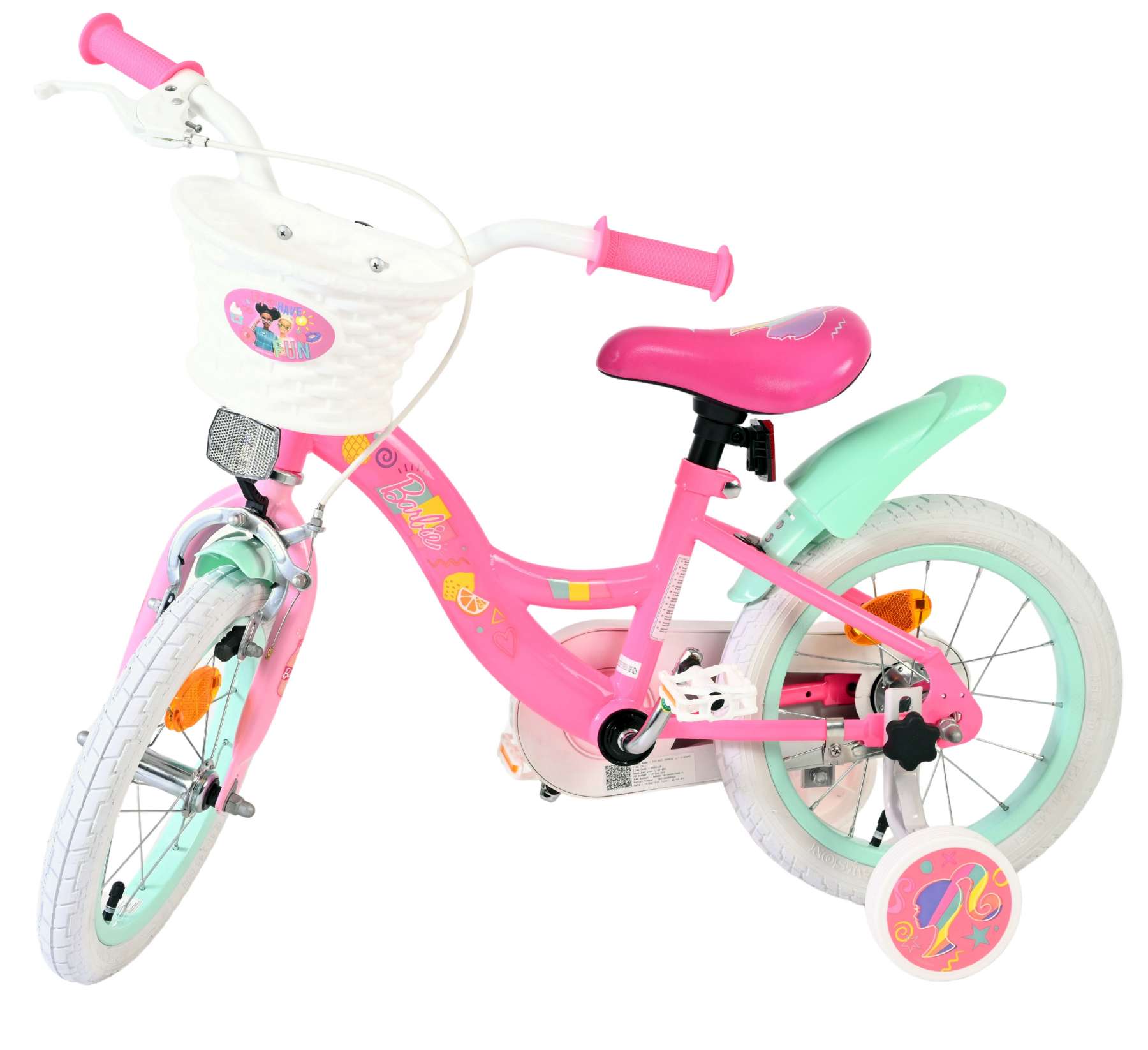 Vélo pour enfants Barbie - filles - 14 pouces - rose