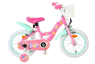 Vélo pour enfants Barbie - filles - 14 pouces - rose - deux freins à main