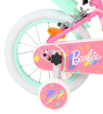 Vélo pour enfants Barbie - filles - 14 pouces - rose - deux freins à main
