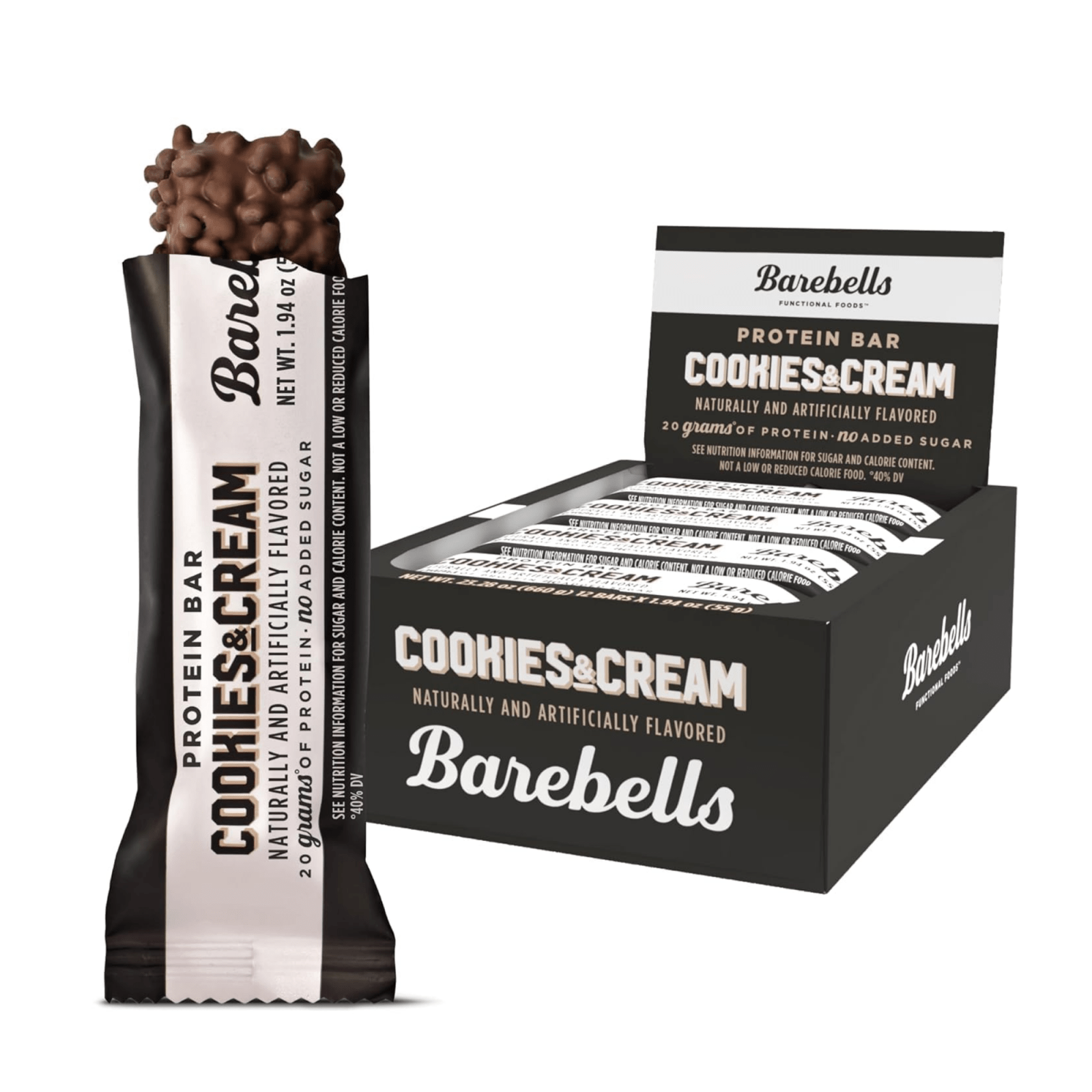 Barebells barre protéinée biscuits crème (12x 55g)