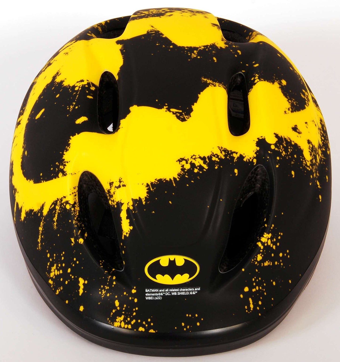 Casque de vélo de patinage Batman Junigoud 52-56 cm Jaune noir