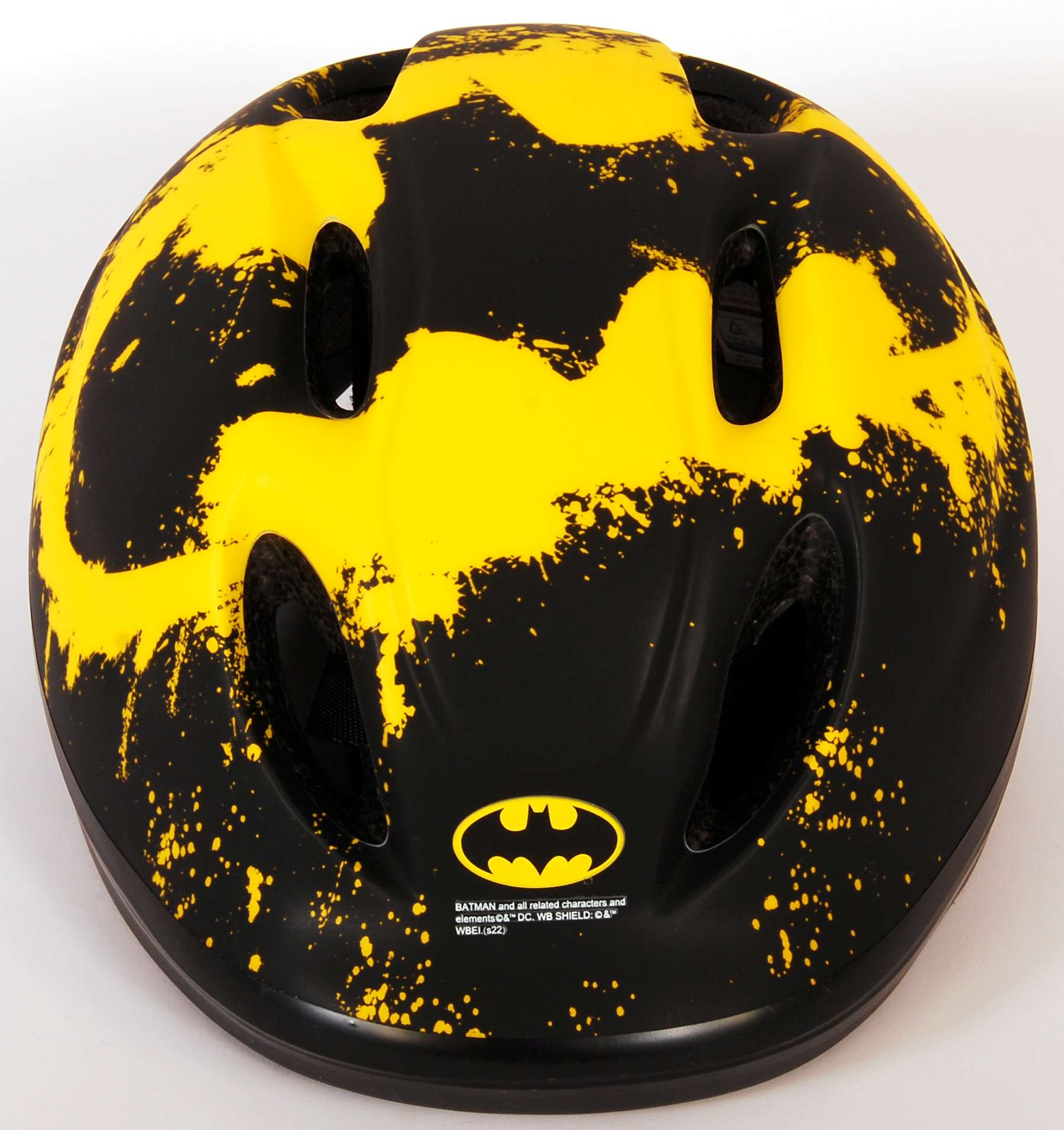 Casque de vélo de patinage Batman Junigoud 52-56 cm Jaune noir