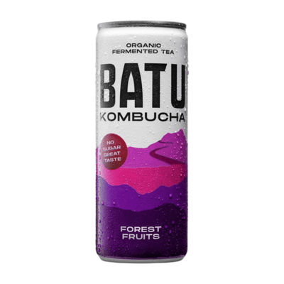 Batu kombucha fruits des bois bio canette (12x 25cl)
