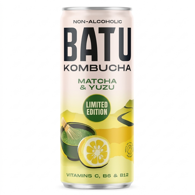 Batu kombucha yuzu matcha boîte (12x 250 ml)