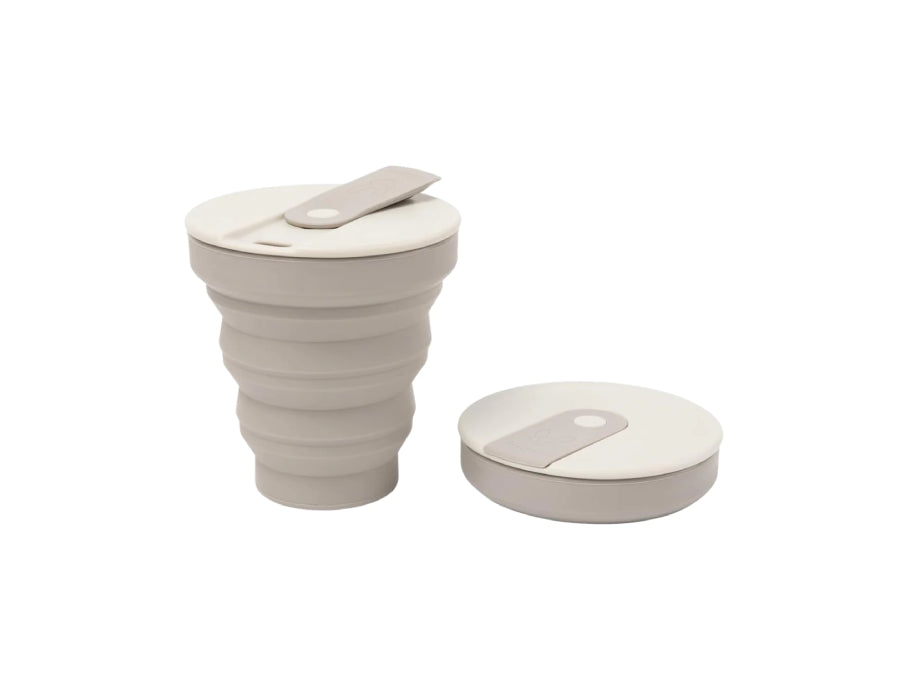 Beewise pliable de voyage en silicone tasse gris clair 355 ml