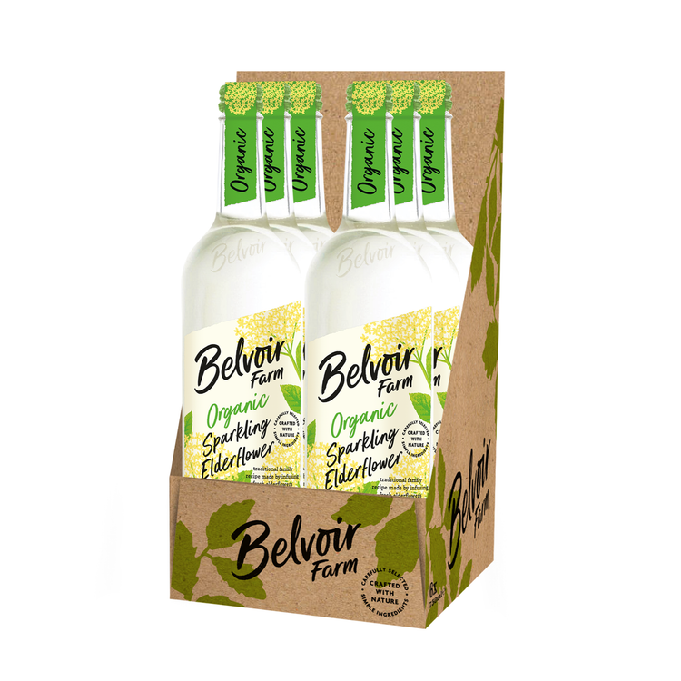 Fleur de sureau pressée bio de la ferme Belvoir (6x 750ml)