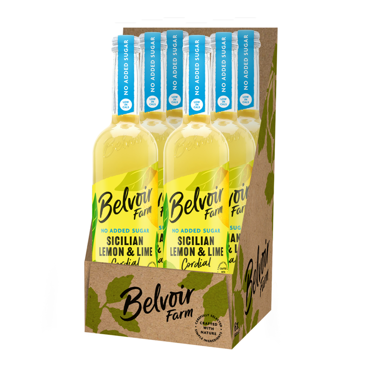 Belvoir cordial citron-lime sicilien sans sucre ajouté (6x 500ml)