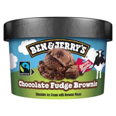 Ben Jerry's Shortie Brownie au fondant au chocolat (12x 100 ml)
