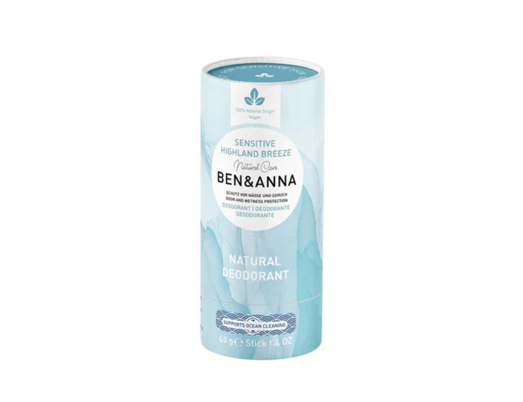 Ben Anna Deodorant dans Papertube - Sensitive - Highland Breeze - 40 grammes