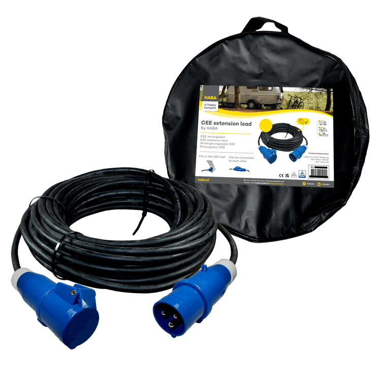 Ngk verleabel 20 mètres néoprène 3x 2,5mm² - fiche cee et prise cee - en sachet
