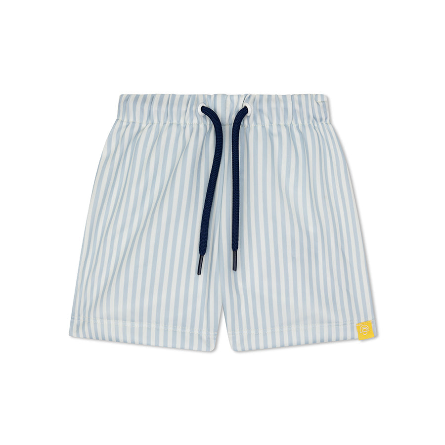 Rayures bleues BOXER BOXER UV BLANC