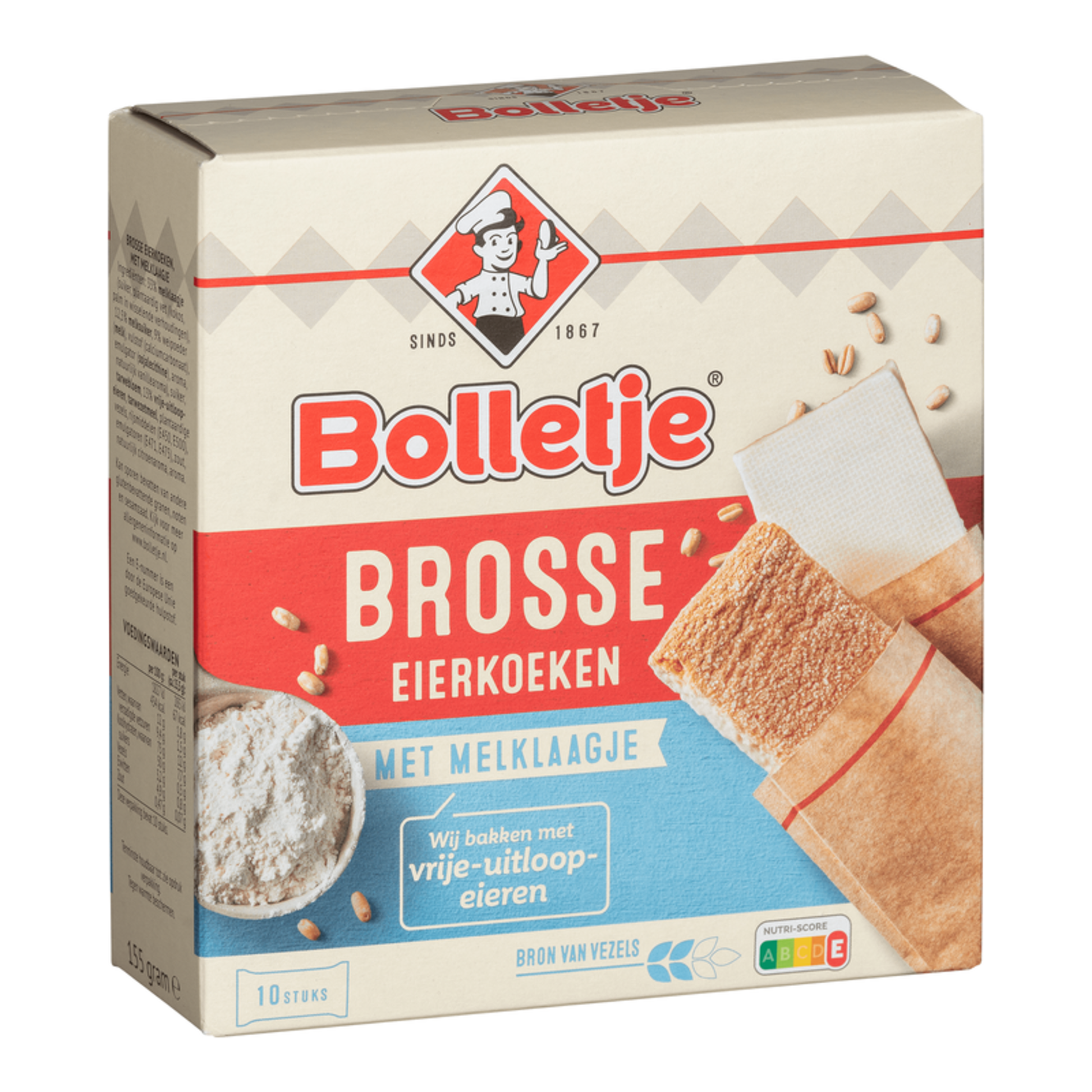 Boule de gâteau aux œufs cassant avec couche de lait (10x 15,5gr)