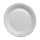 Assiettes rondes en carton blanc 18cm (100 pièces)