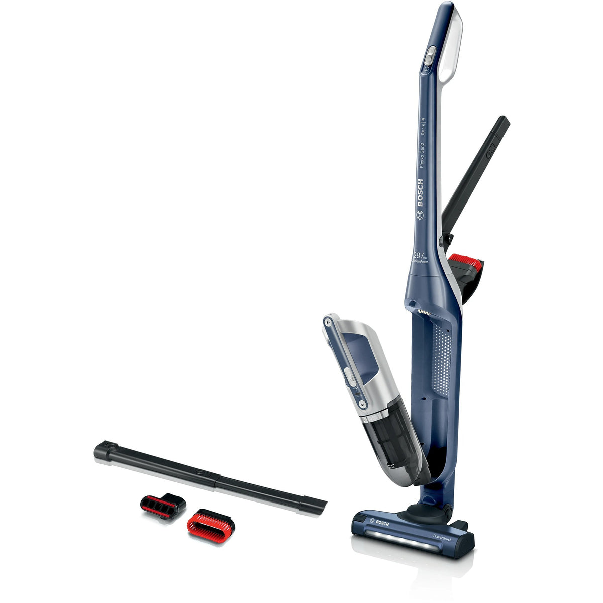 Bosch Series 4 Aspirateur en acier sans fil Flexxo Gen2 28VM